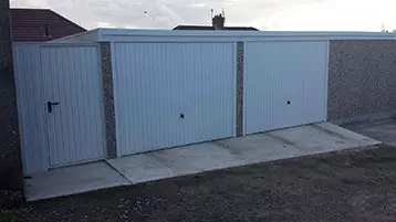 Double Garages - Llanelli Sectional Garages And Garden Buildings